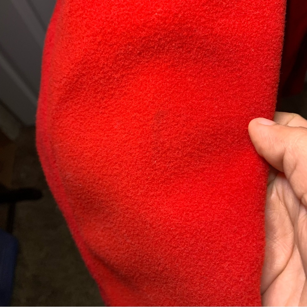 Love Tree Red Belted Wrap Coat - Picture 4 of 8
